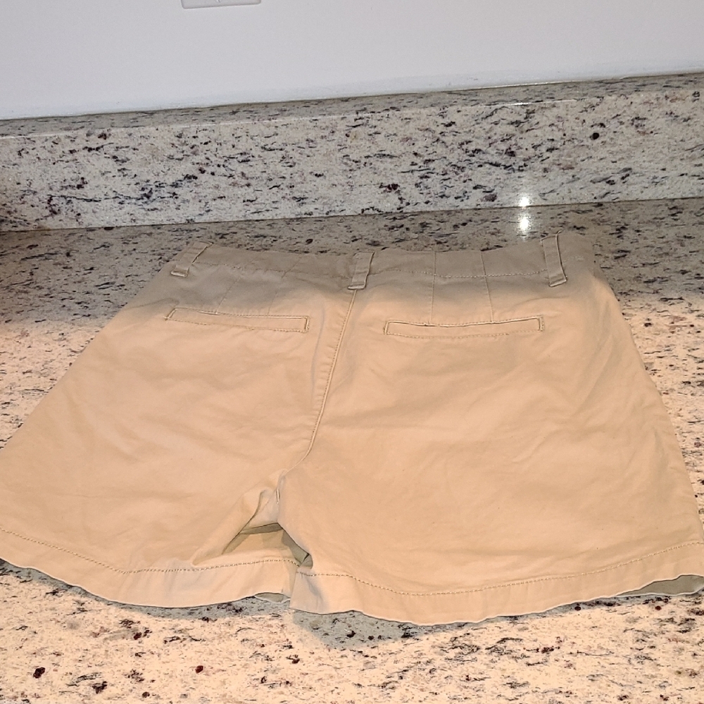 Lee Coral & Khaki Tan Mid-Rise Shorts Casual Cotton Blend Regular Fit Women's 8 - Picture 8 of 15